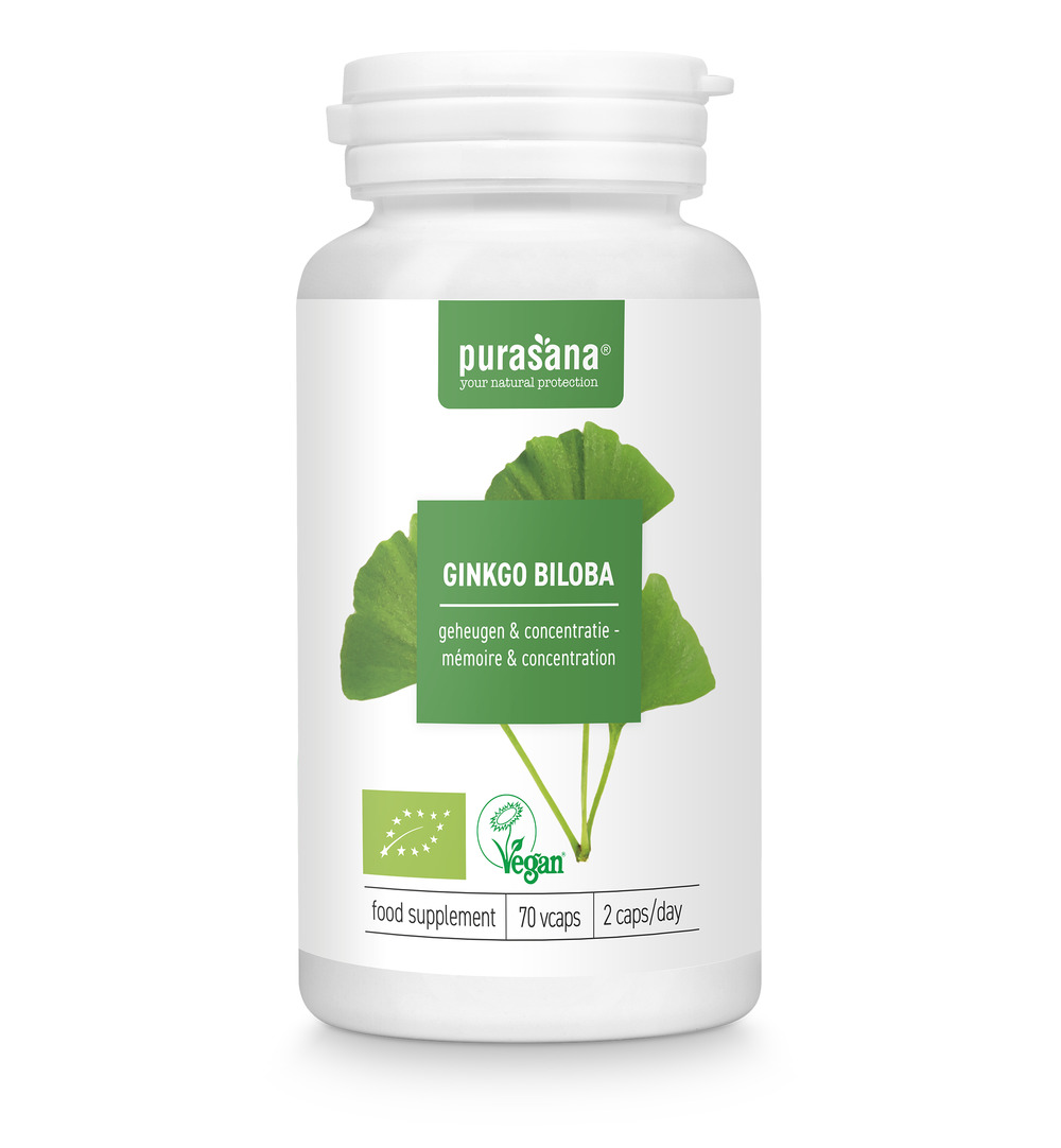 Purasana Ginkgo Biloba Vegan Bio (70 vega capsules) - image 5