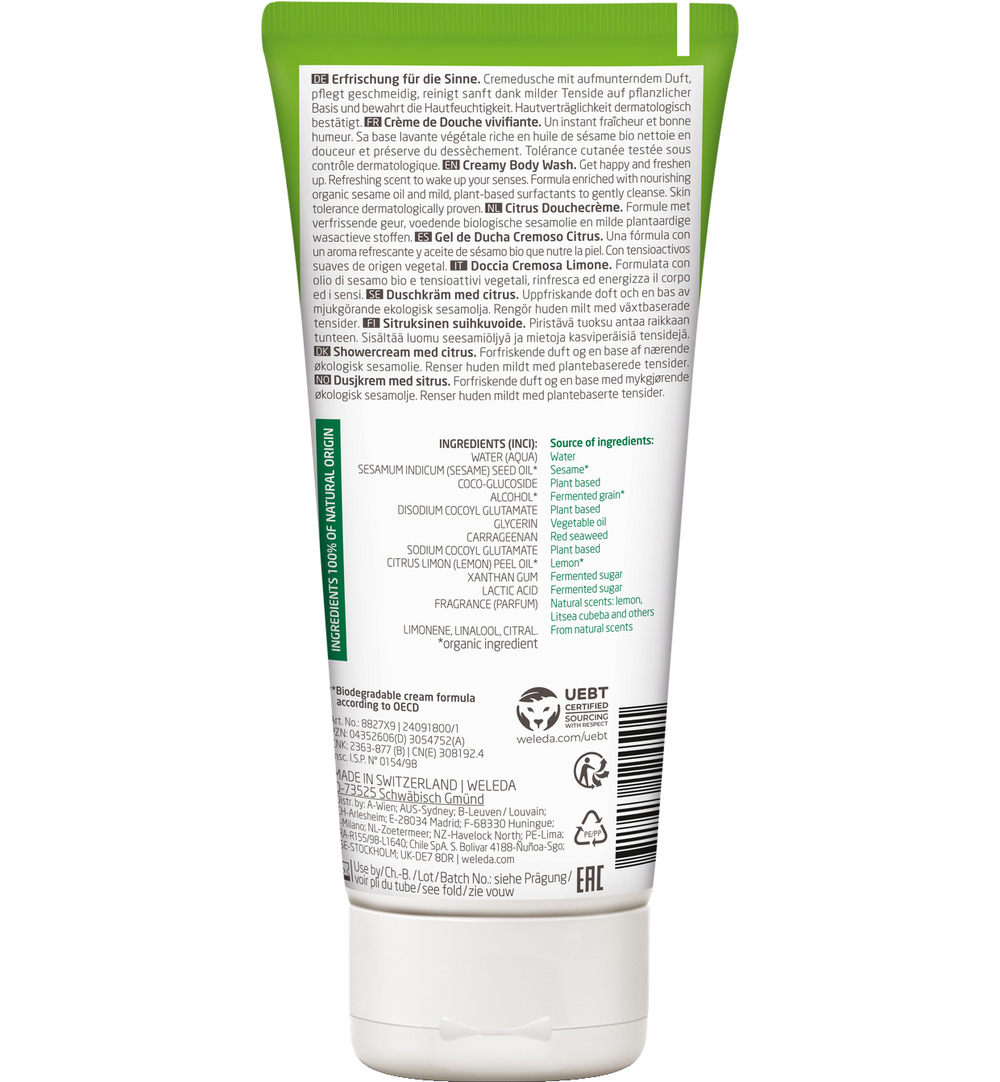 WELEDA Citrus refresh douchecreme (200 ml)