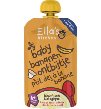 Ella'S Kitchen Baby Ontbijtje Banaan 6+ Maanden Bio (100 gr)