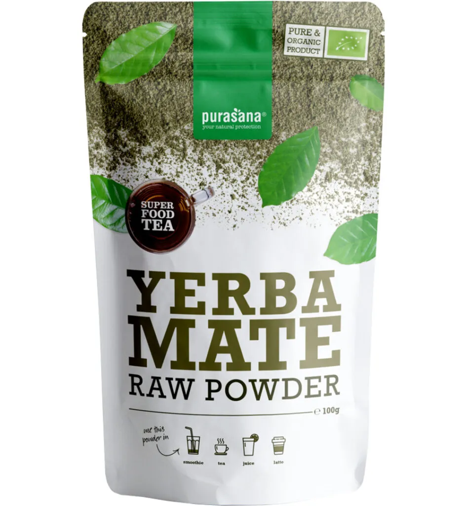 Purasana Yerba Mate Thee Poeder - Vegan Bio (100 gr)