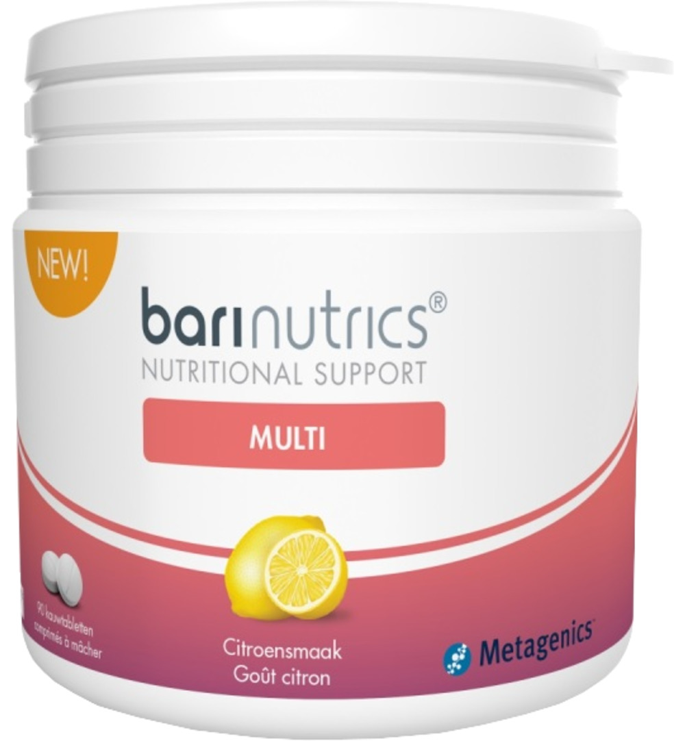 Barinutrics Multi citroen (90 kauwtabletten)