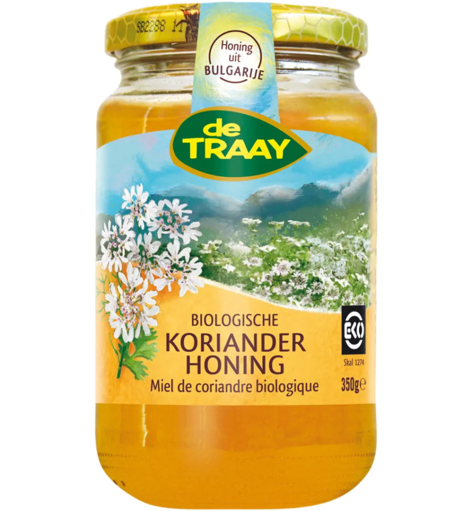 De Traay Korianderhoning Bio (350 gr)