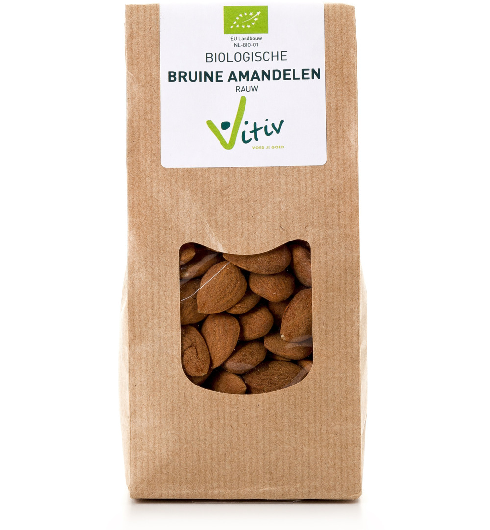 Vitiv Amandelen Met Vlies Bio (250 gr)