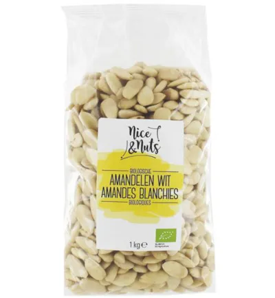 Nice & Nuts Amandelen Wit Bio (1000 gr)