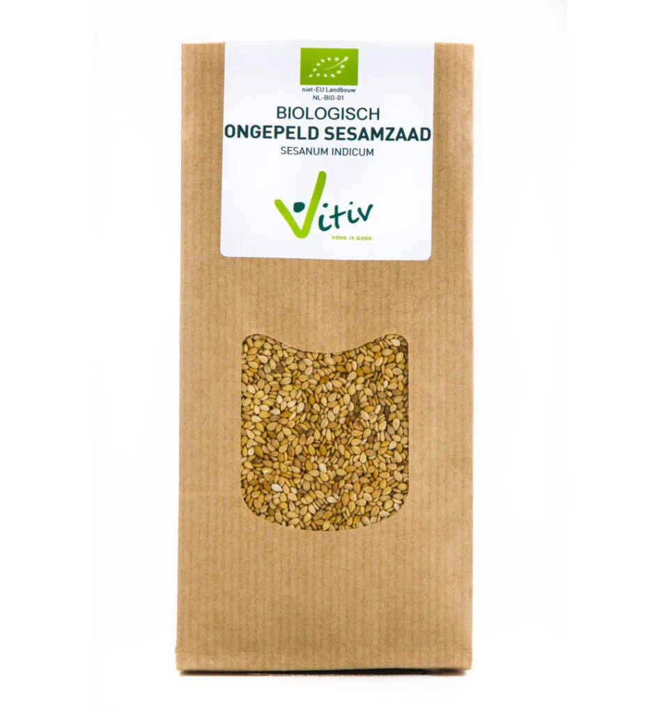 Vitiv Sesamzaad Ongepeld Bio (250 gr)