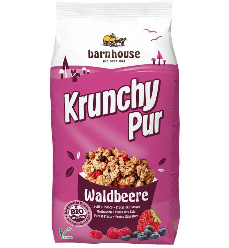 Barnhouse Krunchy Pur Bosbes Bio (750 gr)