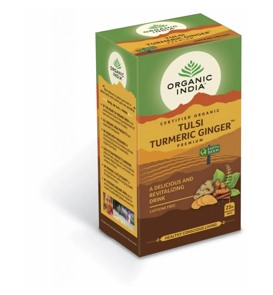 Organic India Tulsi Turmeric Ginger Thee Bio (25 stuks)