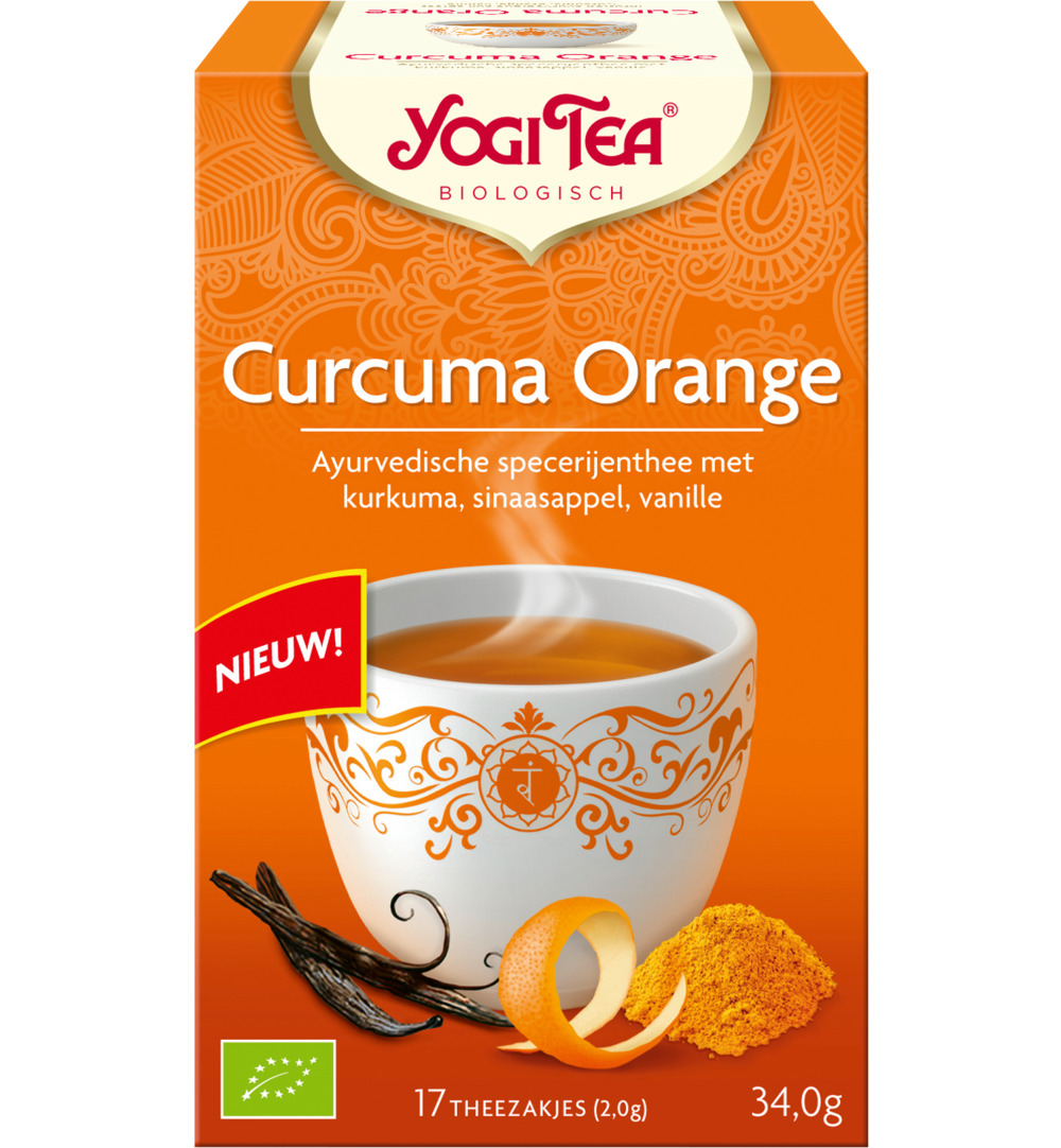 Yogi Tea Turmeric/curcuma orange bio (17 stuks)
