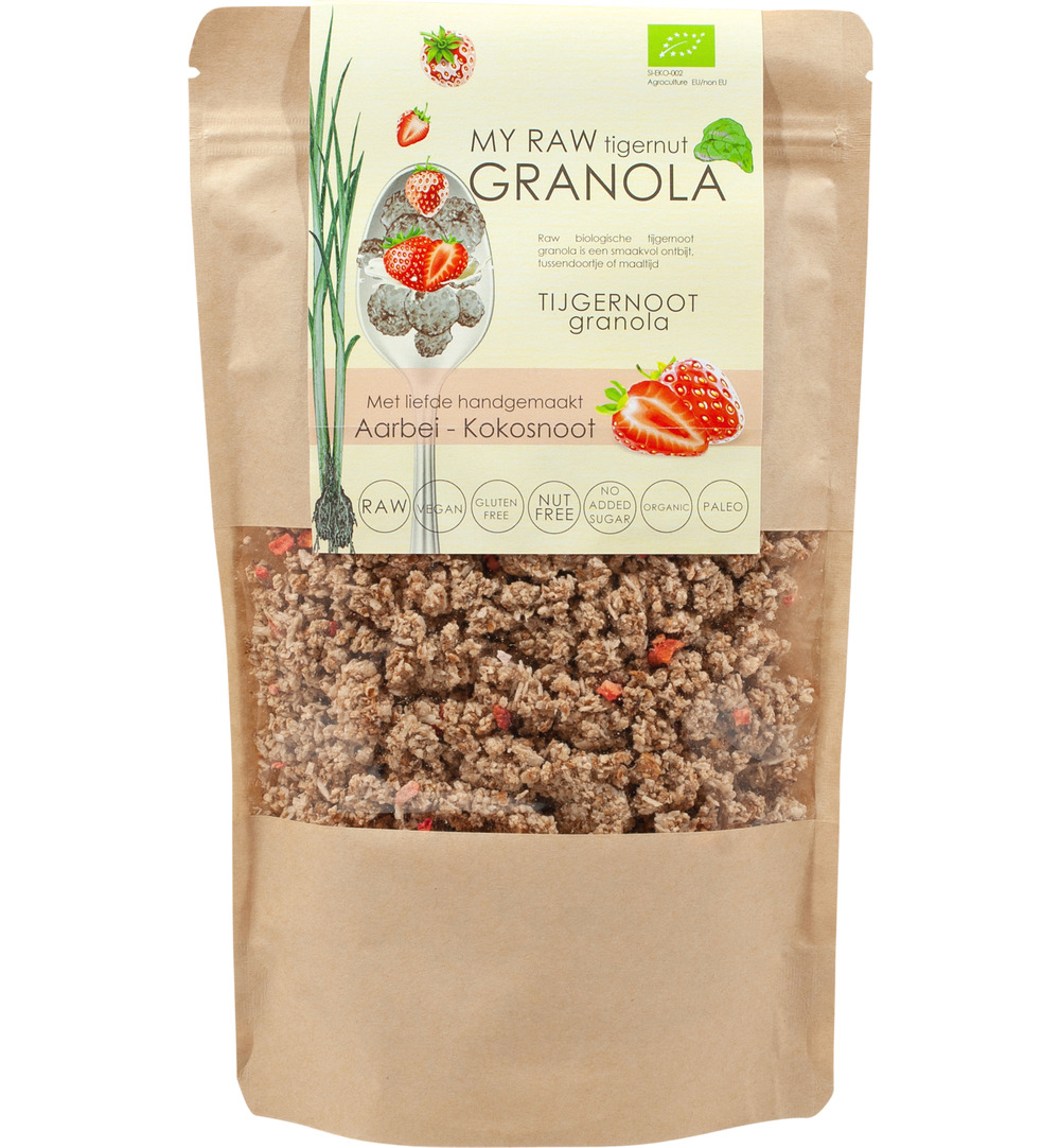 Vitiv Tijgernootgranola Aardbei/Kokosnoot Bio (230 gr)