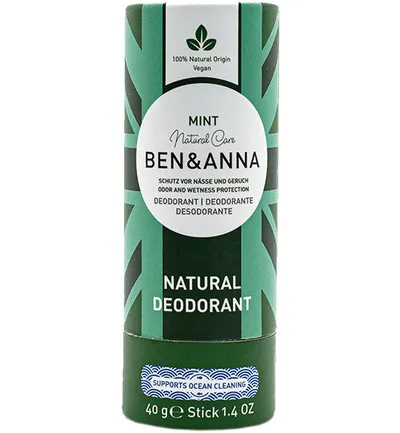 Ben & Anna Deodorant mint papertube (40 gr)