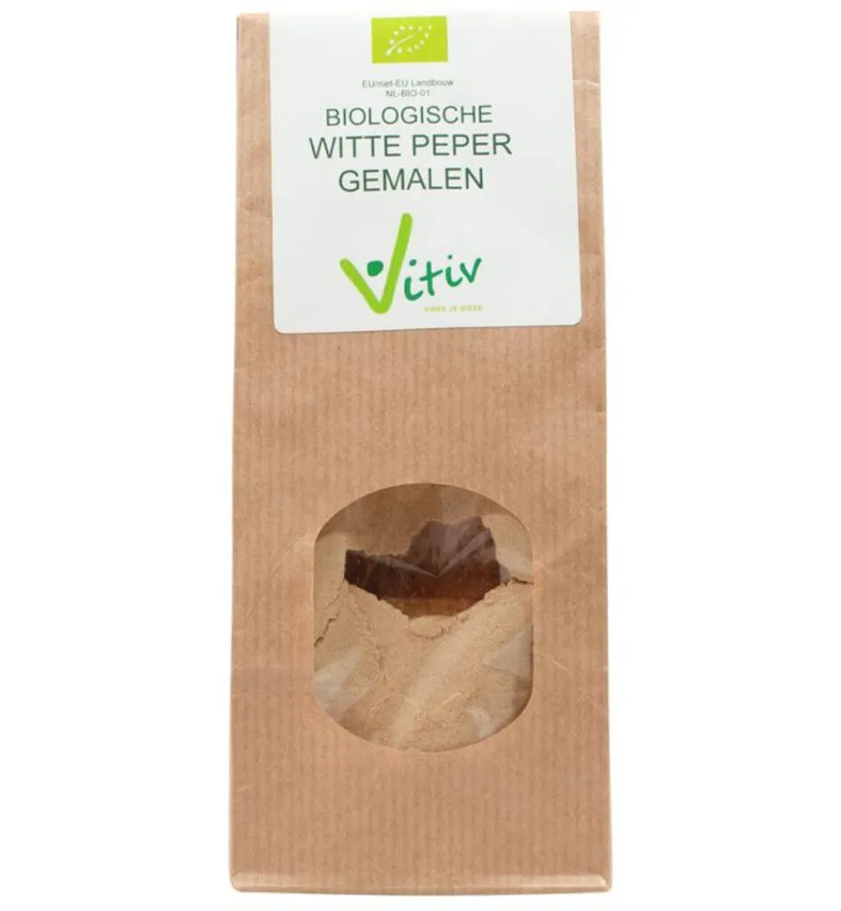 Vitiv Peper gemalen wit bio (1000 gr)