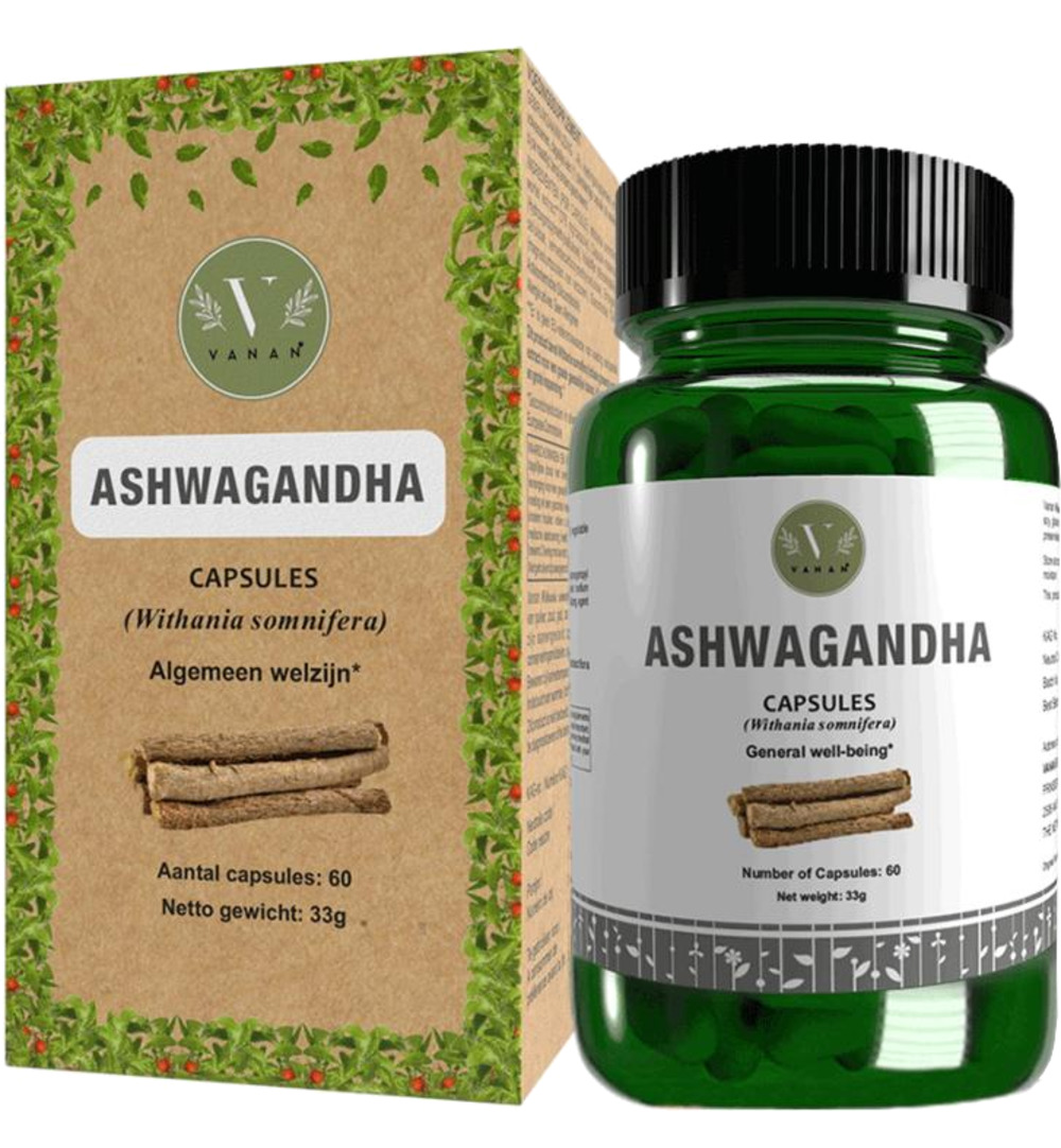 Vanan Ashwagandha (60 capsules)