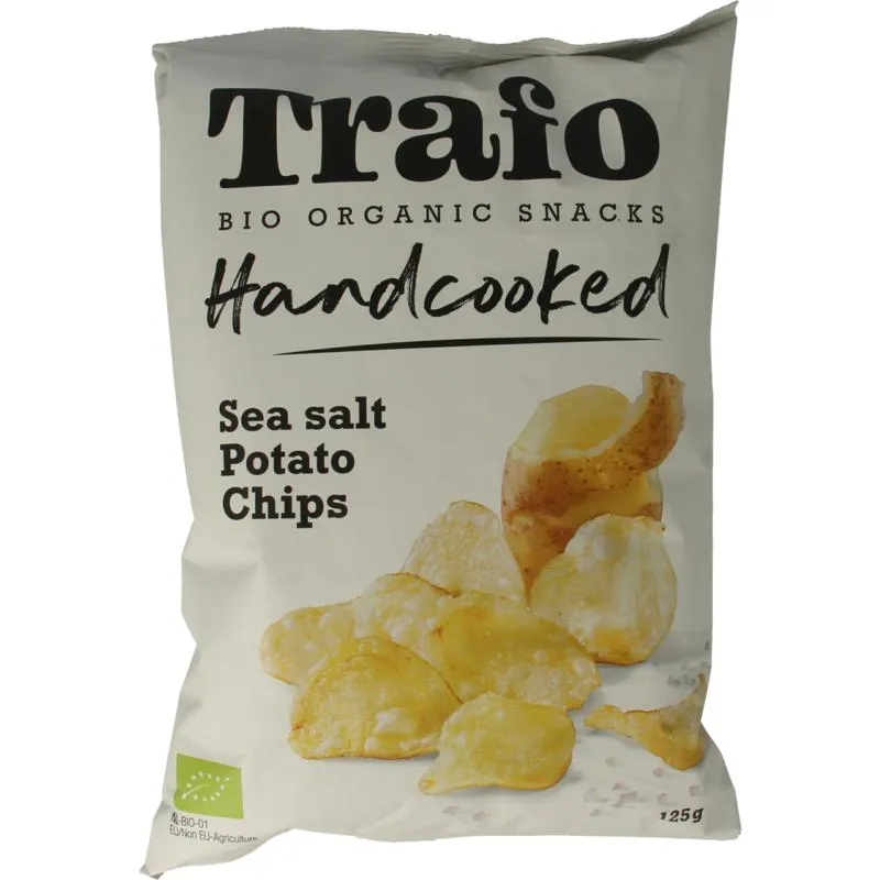 Trafo Chips handcooked zeezout bio (125 gr)