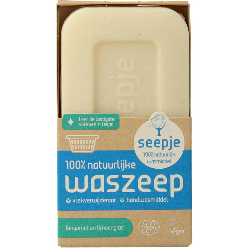Seepje Waszeep & Vlekverwijderaar Bergamot & Limoengras (120 gr)