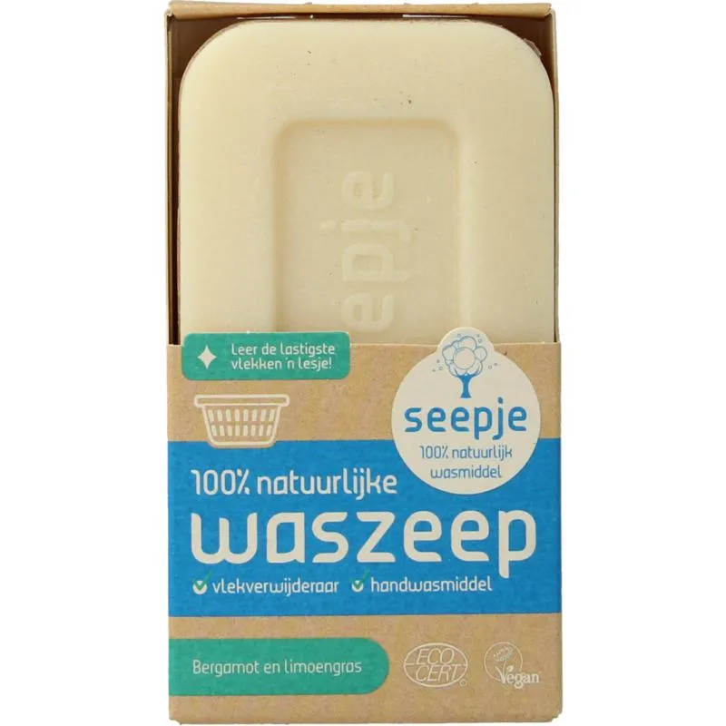 Seepje Waszeep & Vlekverwijderaar Bergamot & Limoengras (120 gr)