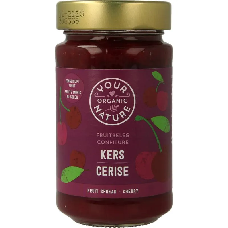 Your Organic Nature Fruit beleg kers bio (250 gr)