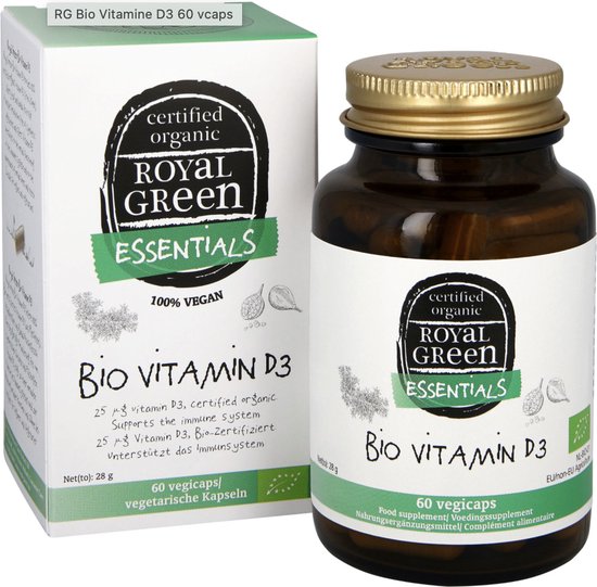 Royalgreen Bio Vitamine D3 25mcg (60 vega capsules)