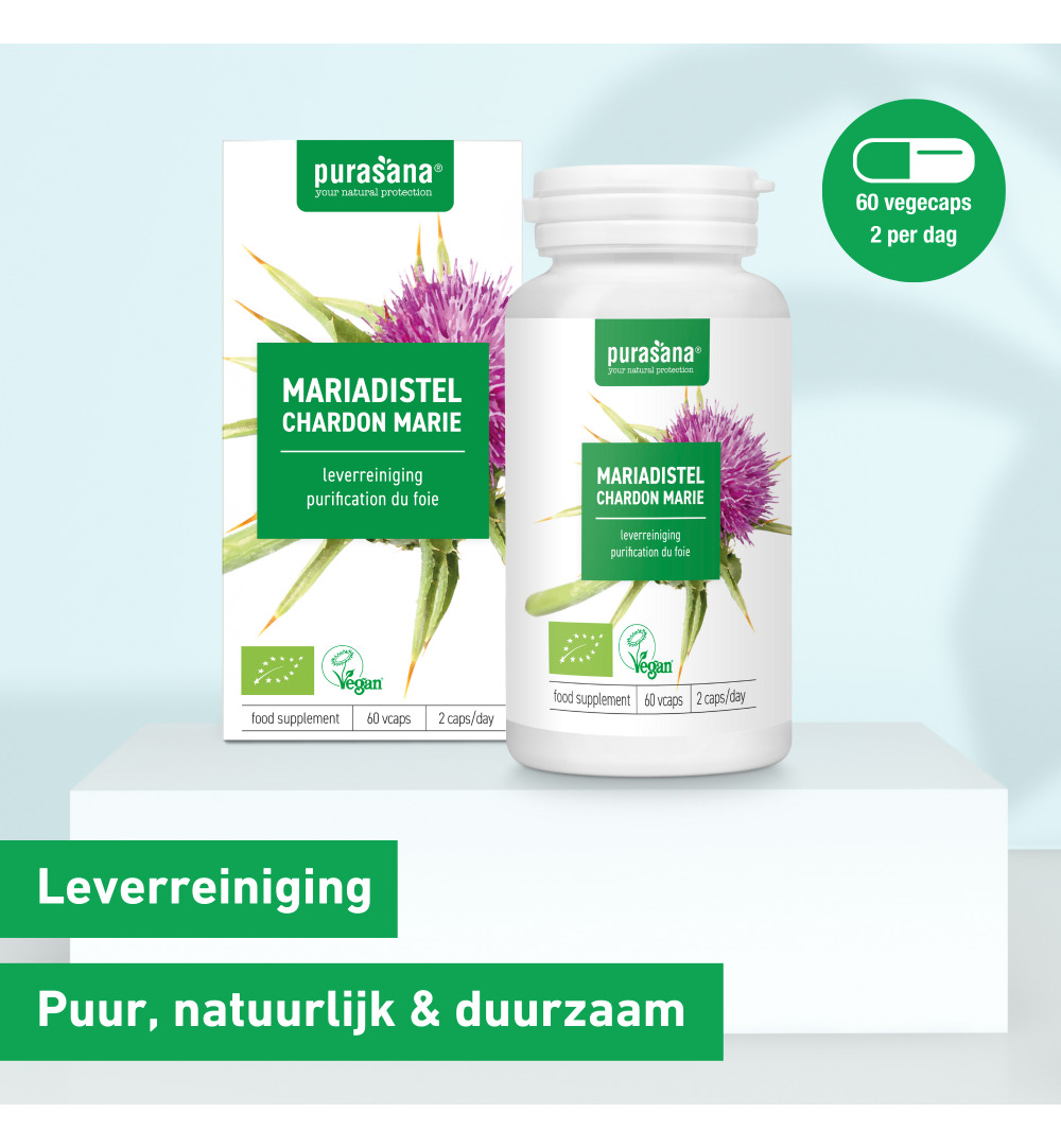 Purasana Mariadistel extract 60 mg (60 vega capsules) - image 6