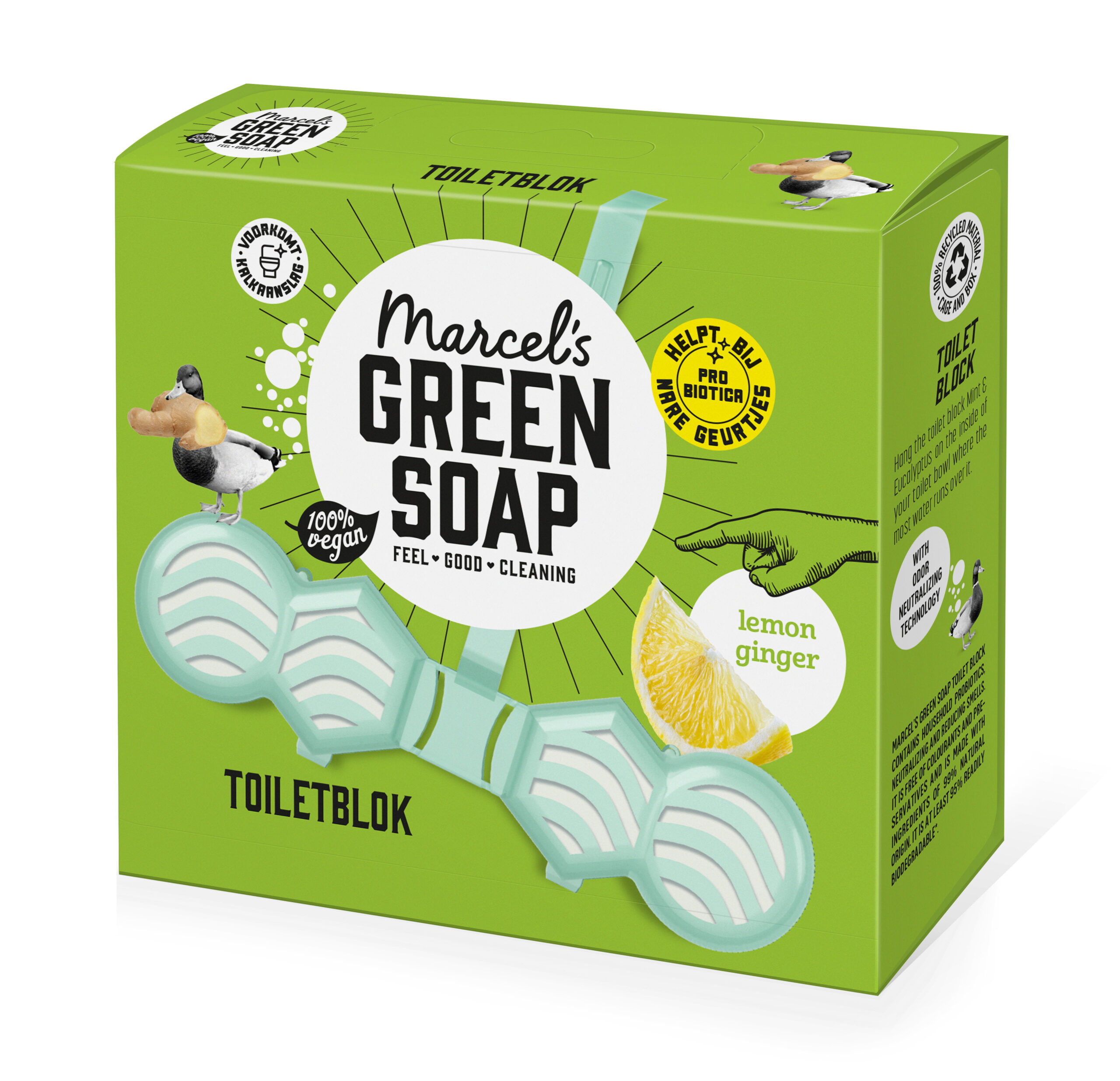 Marcel's Green Soap Toiletblok Citroen & Gember (35 gr)