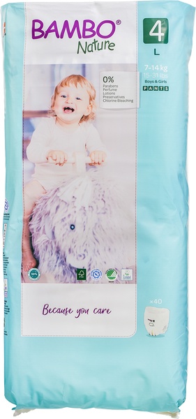 Bambo Nature Luierbroekjes 4 Maxi (40 stuks)