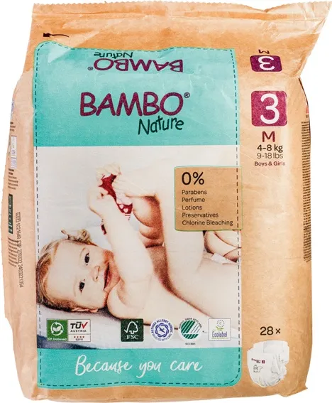 Bambo Nature Luiers 3 (28 stuks)