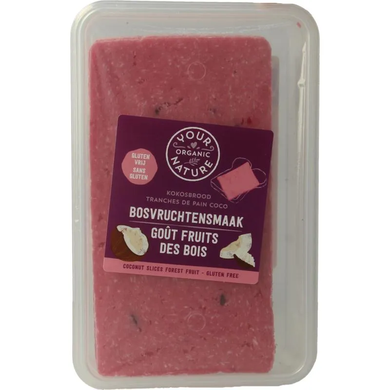 Your Organic Nature Kokosbrood Bosvruchten Bio (225 gr)