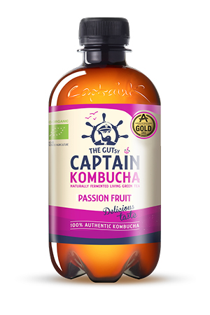 The Gutsy Captain Kombucha Passionfruit BIO (400 ml)