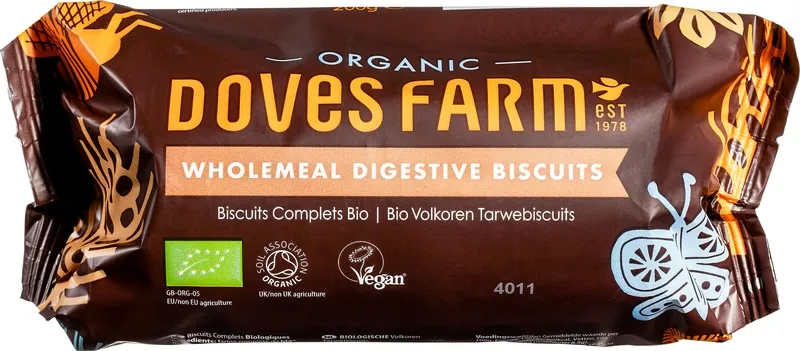 Doves Farm Volkoren Digestive Biscuits (200 gr)