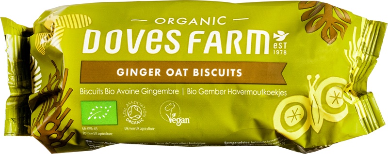 Doves Farm Gember Haver Biscuits (200 gr)
