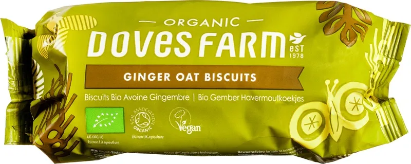 Doves Farm Gember Haver Biscuits (200 gr)