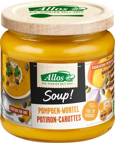 Allos Pompoen-Wortelsoep (350 ml)
