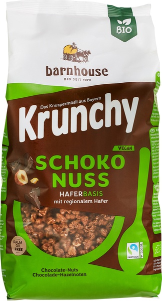Barnhouse Muesli Chocolade Hazelnoot Krunchy (750 gr)