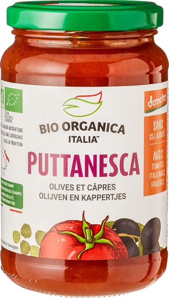 Bio Organica Italia Pastasaus Olijven En Kappertjes (350 gr)