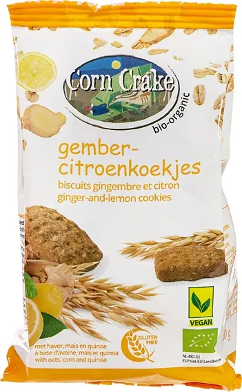 Corn Crake Haverkoekjes Gember, Citroen (150 gr)