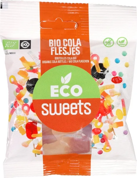 Eco Sweets Cola-Flesjes (75 gr)