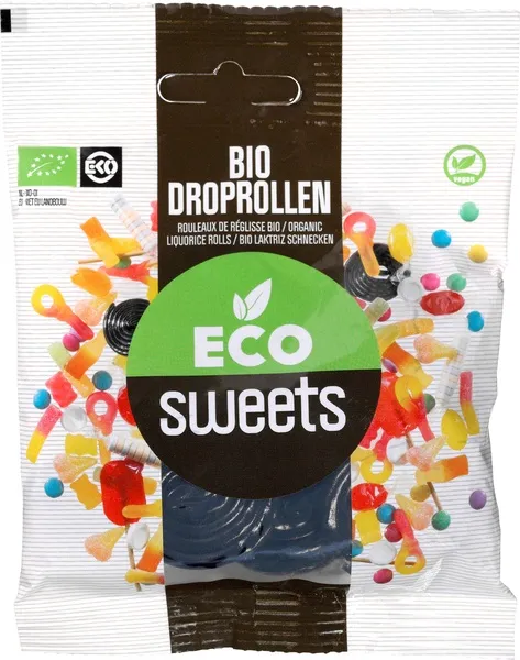 Eco Sweets Droprollen Zoet (75 gr)