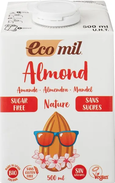 Ecomil Almonddrink Suikervrij (500 ml)