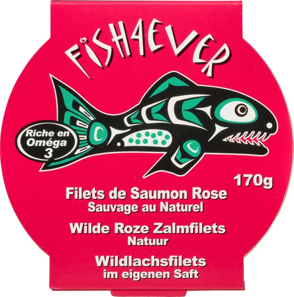 Fish 4 Ever Zalm Wilde Roze, In Water (170 gr)