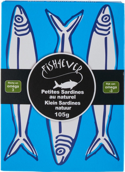Fish 4 Ever Sardines Klein In Water (105 gr)