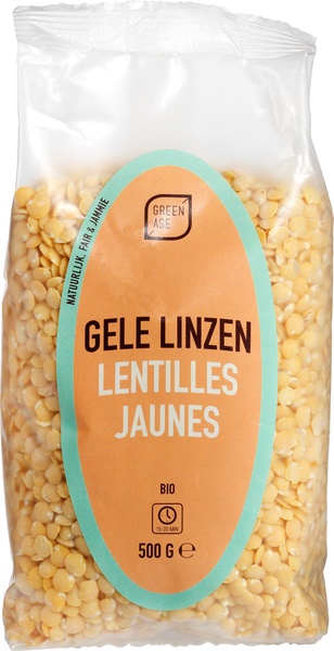 GreenAge Gele-Linzen (500 gr)