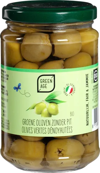 GreenAge Groene-Olijven Zonder Pit (280 gr)