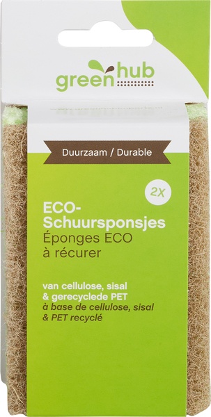 Greenhub Eco-Schuursponsjes (2 stuks)