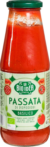 La Bio Idea Passata-Di-Pomodori Con Basilico (680 gr)