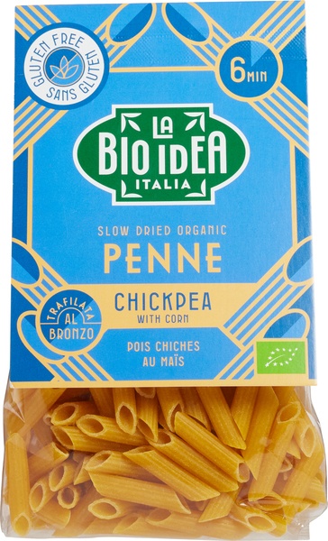 La Bio Idea Kikkererwten-Penne Met Mais Glutenvrij (250 gr)