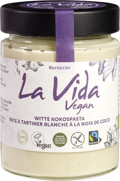 La Vida Vegan Kokospasta Wit (270 gr)