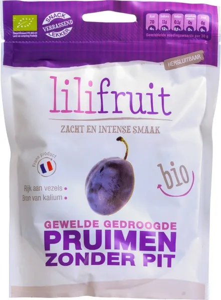 Lilifruit Pruimen Geweld En Gedroogd (150 gr)