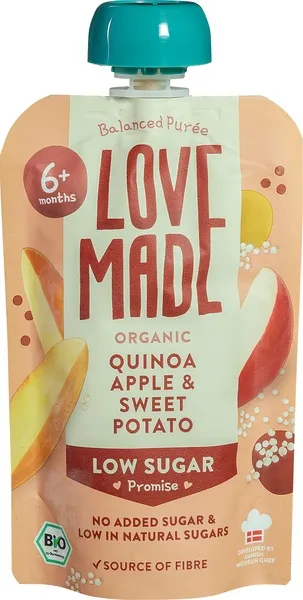 Lovemade Knijpzakje Quinoa Appel (100 gr)