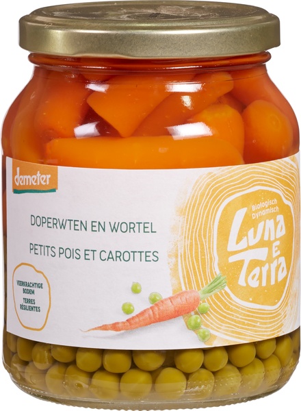Luna E Terra Doperwten-Wortelen (350 gr)