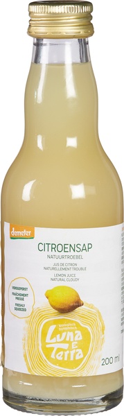 Luna E Terra Citroensap Natuurtroebel (200 ml)