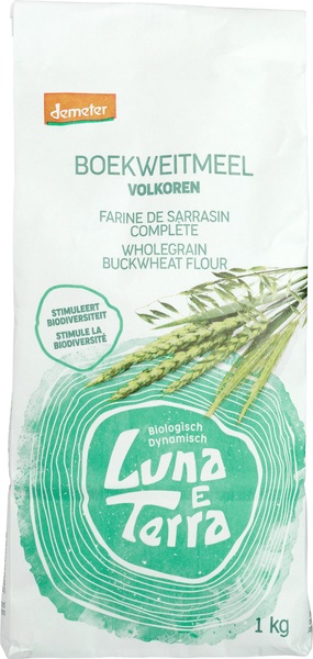 Luna E Terra Boekweitmeel Volkoren (1000 gr)